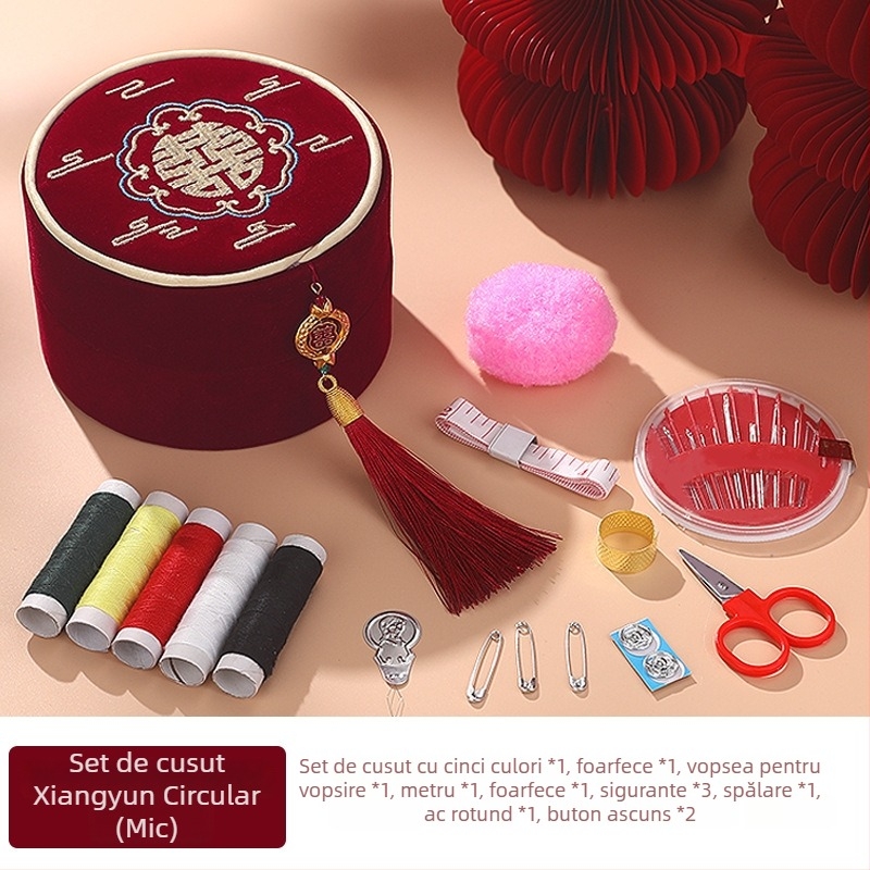 Cutie pentru ace – set de zestre pentru mireasă, depozitare pentru ace circulare, stil drăguț, model F969T6765M6HTS