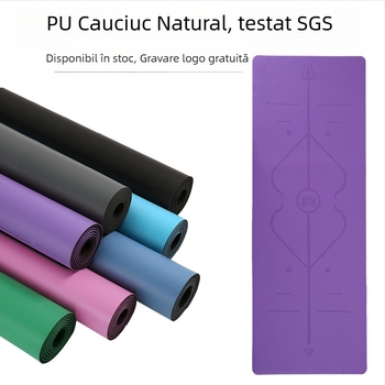 Covoraș yoga PU Biao King, grosime 5 mm, greutate 3200 g, model geometric