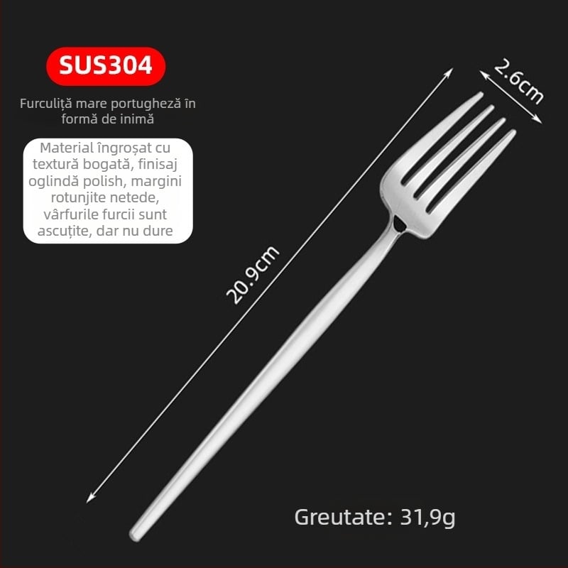 Linguri din oțel inoxidabil 304 – stil modern minimalist, finisaj oglindit, culoare solidă