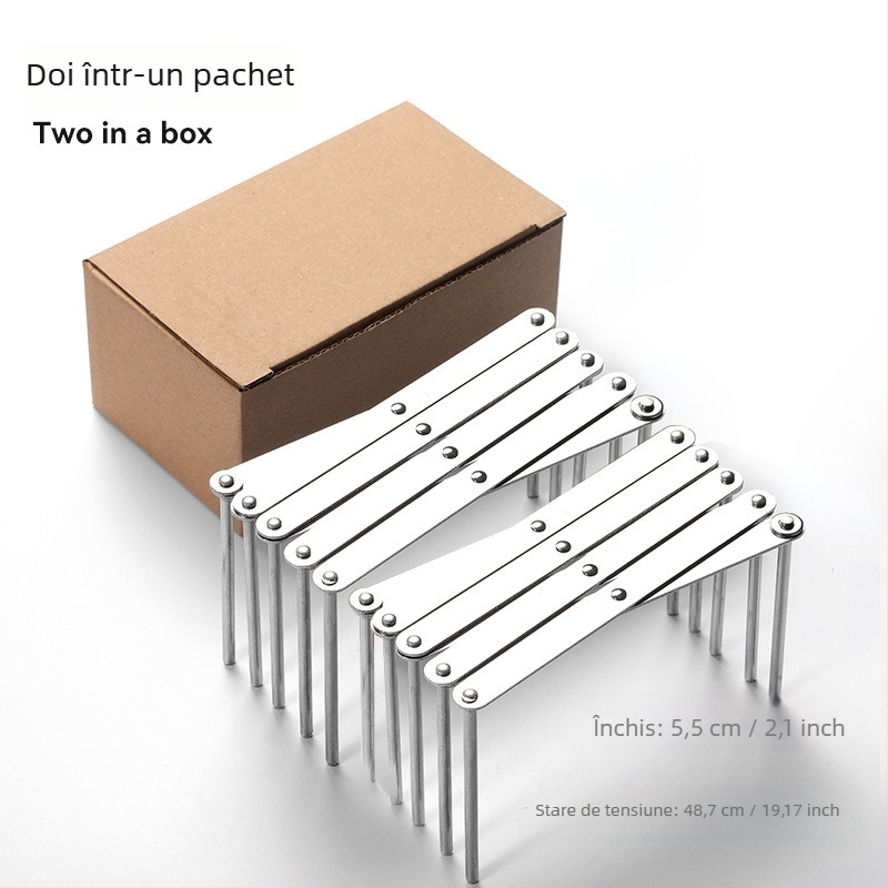 Raft extensibil din oțel inoxidabil pentru farfurii și capace, pliabil, detașabil, organizator de bucătărie multifuncțional