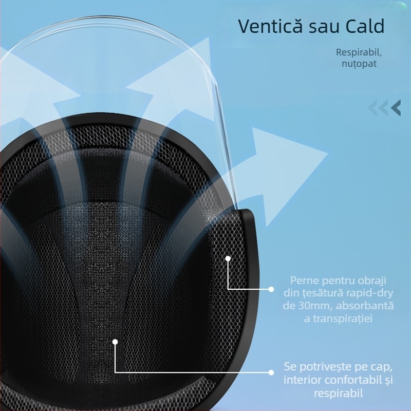 JDTK Cască ABS pentru vehicul electric GB811-2022B – pentru adulți, toate anotimpurile, deplasări în oraș, impermeabil