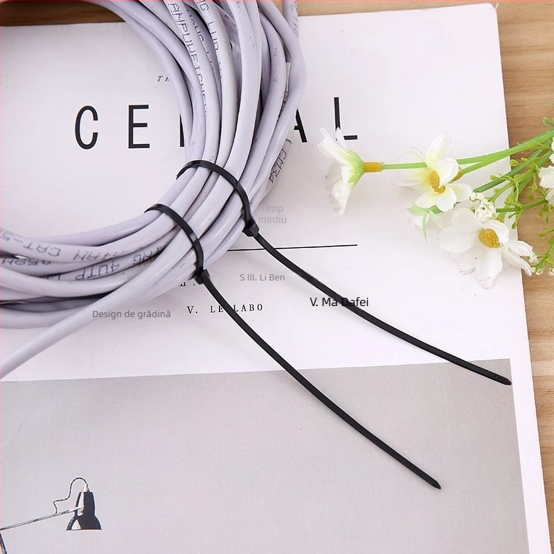 Legătură de cablu cu blocare automată din plastic, design simplu și modern, pentru depozitare pe birou (Material: Plastic; Stil: Simplu și modern; Depozitare pe birou; Lansare 2024)