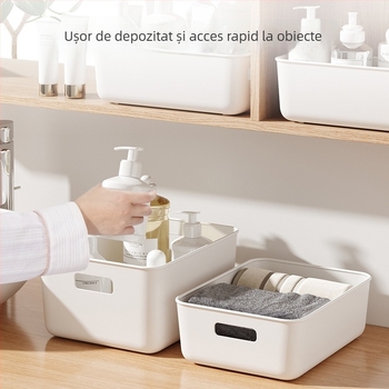 Cutie de depozitare pentru birou – Plastic, Minimalist Modern, Personalizabil cu Logo, 100% Material Nou