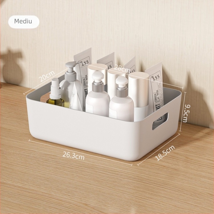 Cutie de depozitare pentru birou – Plastic, Minimalist Modern, Personalizabil cu Logo, 100% Material Nou