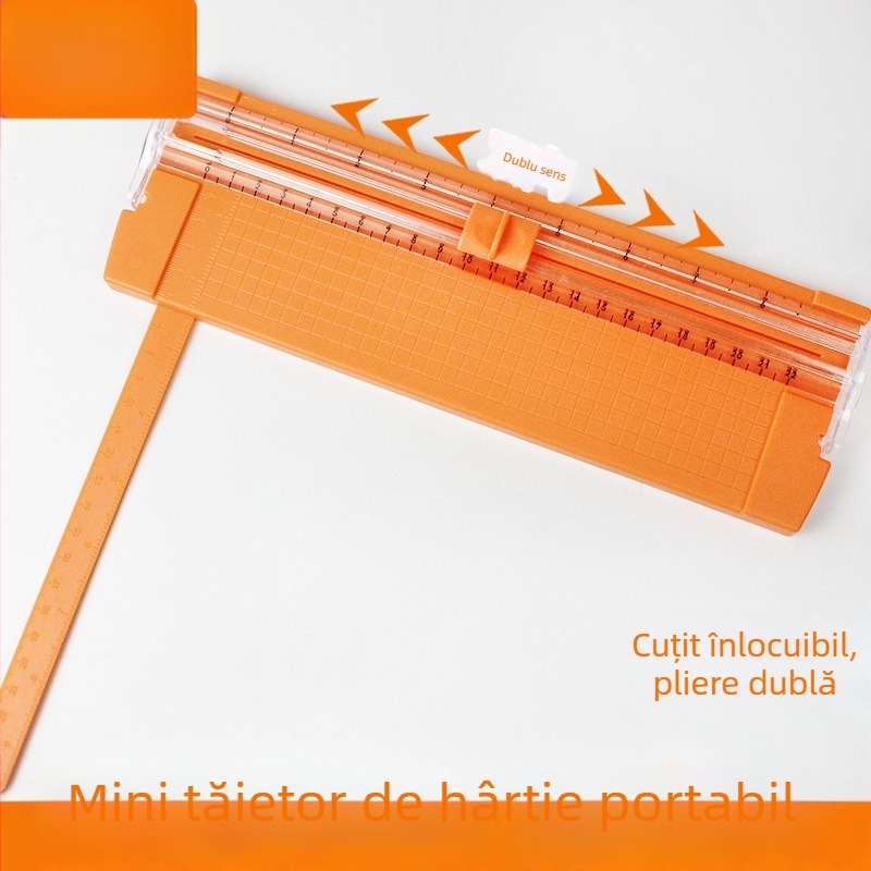 Huiding tăietor de hârtie din plastic, manual, model 1056/1057, pentru hârtie fotografică