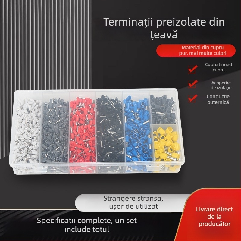 Terminal VE tip țeavă preizolată cu miez din alamă - National Open