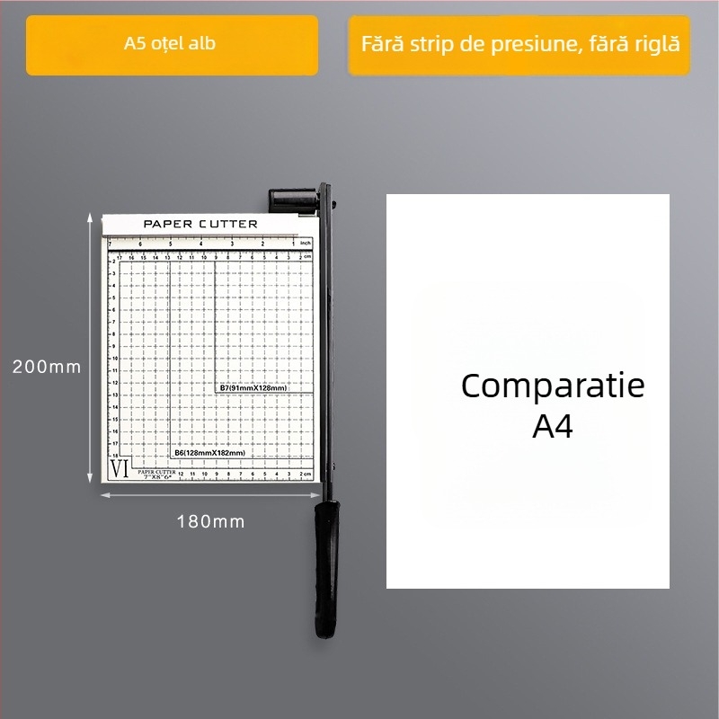 Auboshang tăietor de hârtie din plastic, manual, modelul 1