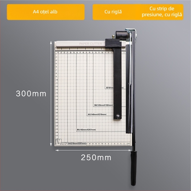 Auboshang tăietor de hârtie din plastic, manual, modelul 1