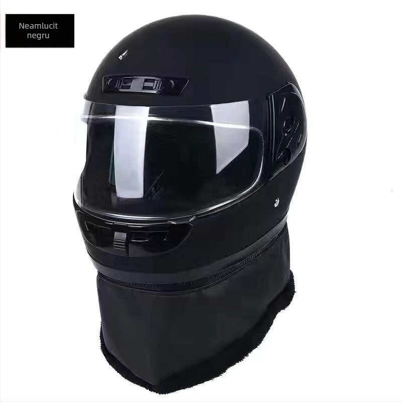 Cască pentru bicicletă electrică pentru bărbați și femei, protecție facială completă, utilizare de iarnă, ABS material