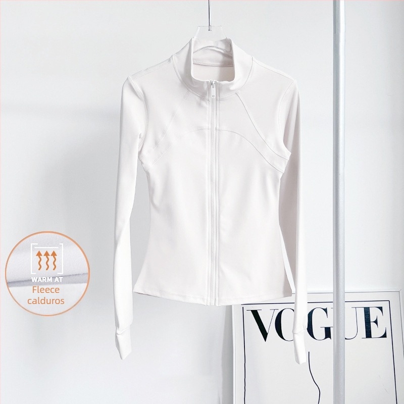 Top sportiv pentru femei – guler înalt, croială slim, amestec fibre chimice, 82,5% poliester, WT5149