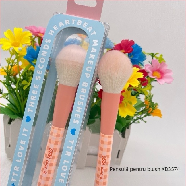 Set portabil de pensule de machiaj TTR – peri nylon, set din 1 piesă, pensulă eyeliner multifuncțională și pensule esențiale pentru ochi și pudră