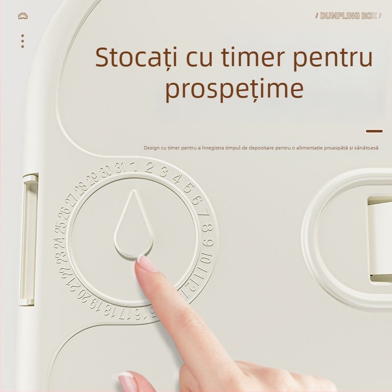 Cutie pentru găluște, Design Multistrat pentru Conservare Proaspătă, Plastic Alimentar, Etanș, Pentru Congelare