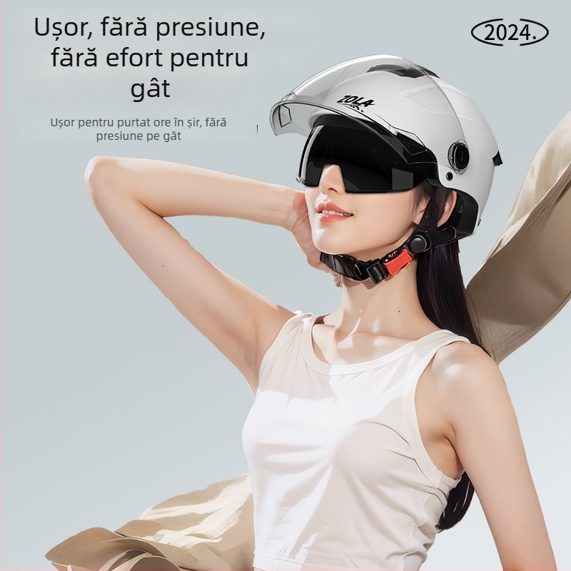 Casca ABS semi-șlem pentru vehicule electrice – certificat 3C, pentru adulți, destinate navetei