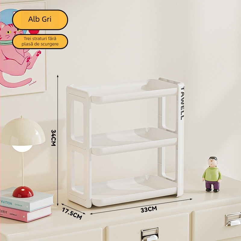 Raft de depozitare pentru cești din plastic, multietajat, stil modern minimalist, multifuncțional