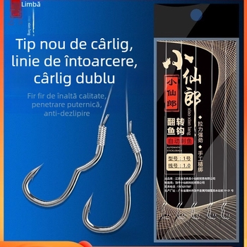 Longyan Knife Cârlig de pescuit – Cârlig cu vârf; Model F9679SSMSJS9H5; Locații: Ocean, Barcă, Stâncă, Rezervor, Lac, Pârâu, Râu