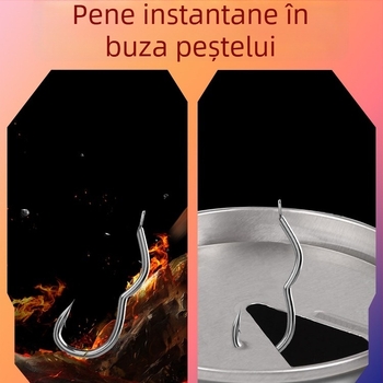 Longyan Knife Cârlig de pescuit – Cârlig cu vârf; Model F9679SSMSJS9H5; Locații: Ocean, Barcă, Stâncă, Rezervor, Lac, Pârâu, Râu