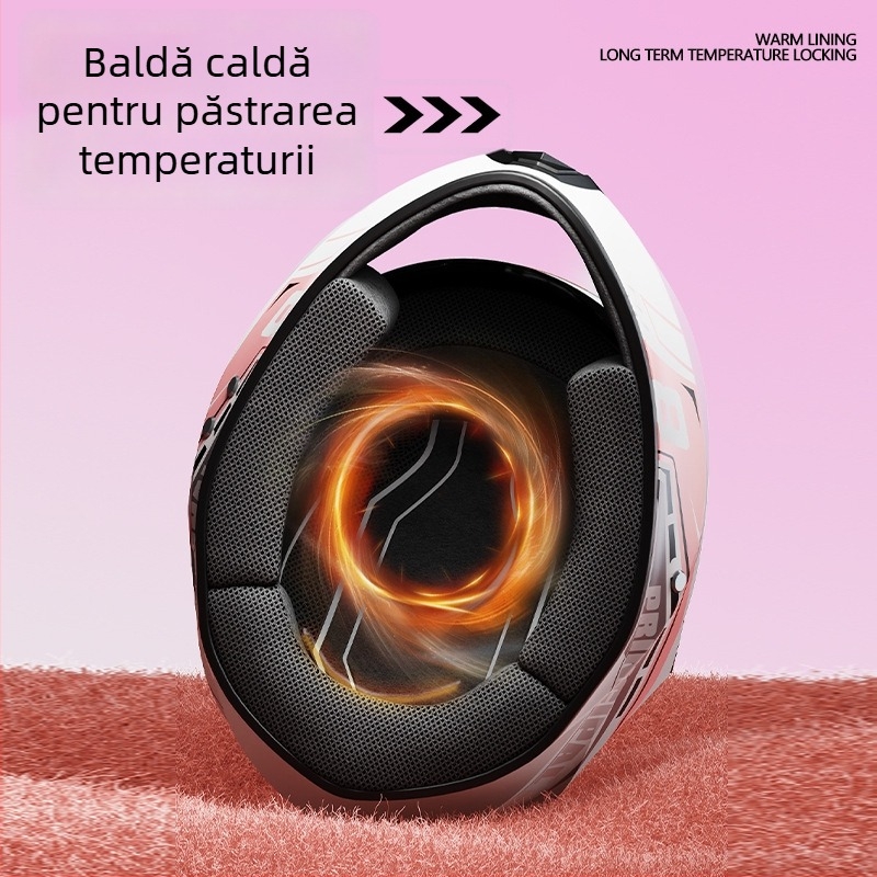 Casca integrală pentru motocicletă pentru adulți – antifog, toate anotimpurile, polipropilenă (PP), potrivită pentru deplasări zilnice și motocicletă electrică