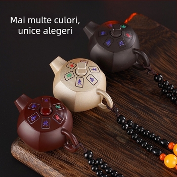 Brichetă metalică cu mecanism rotativ, combustibil butan, rezistent la vânt, decorativă și de colecție, logo tipărit