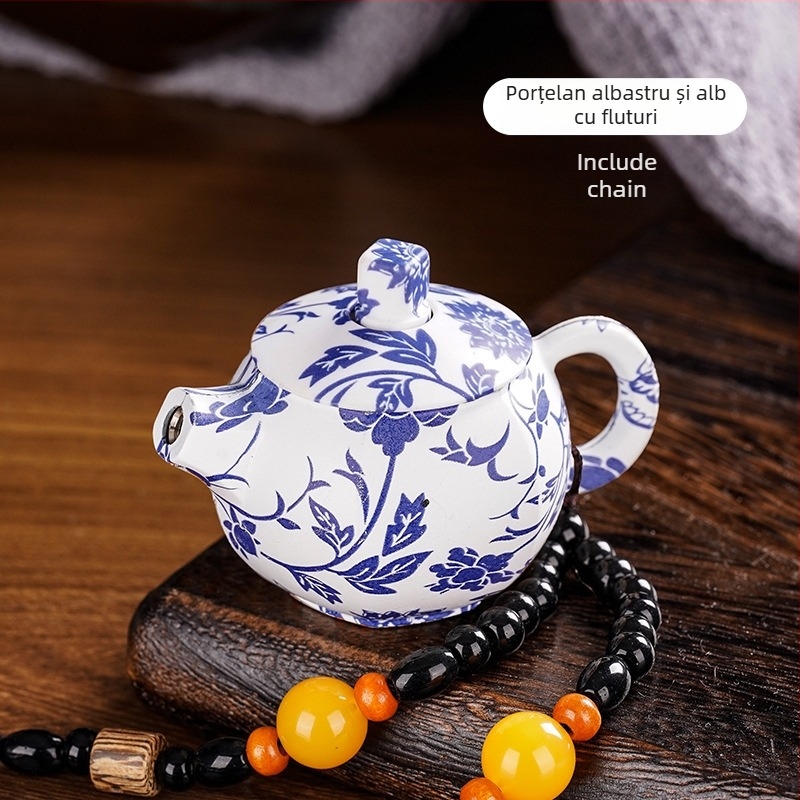 Brichetă metalică cu mecanism rotativ, combustibil butan, rezistent la vânt, decorativă și de colecție, logo tipărit