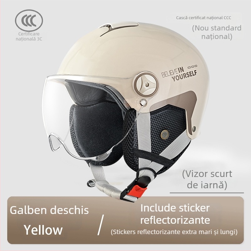 Emperor Wolf ABS cască semi, certificat GB811-2022A, pentru vehicule electrice