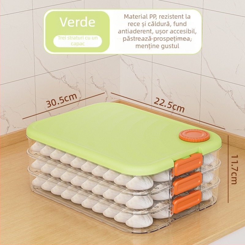 Cutie Mabalo pentru depozitare găluște – PP, etanșă, bază antiaderentă