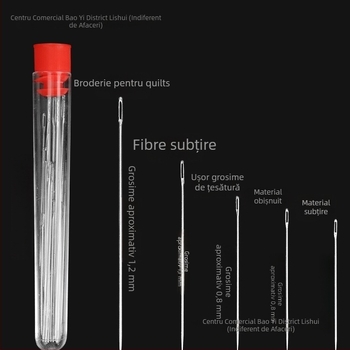 Set cu ace circulare și cutie de ață – kit practic de reparații pentru cusut manual și haine (tb-0828)