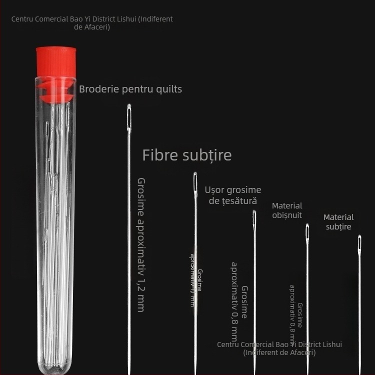 Set cu ace circulare și cutie de ață – kit practic de reparații pentru cusut manual și haine (tb-0828)