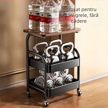 Carucior mic de depozitare din metal – stil modern minimalist, multifuncțional, potrivit pentru baie
