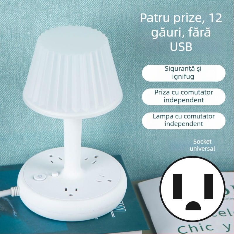 Prelungitor cu prize Yafqi, tensiune nominală 250V, putere maximă 2500W, interval 220–250V