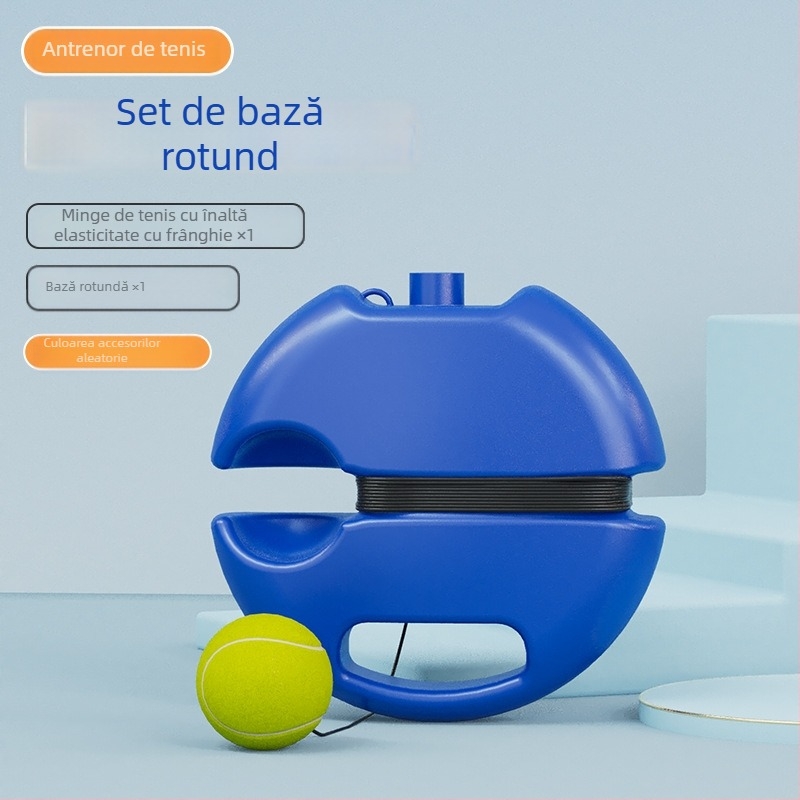 Rachetă de antrenament tenis – ramă din aluminiu; greutate 95–100 g; grosime mâner G1; tip rachetă: lovitura dreaptă; material șnur: nylon