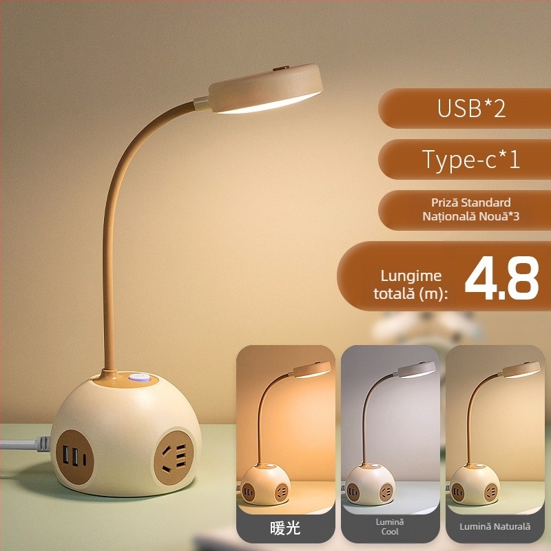 Grain Cow prelungitor USB sferic pentru birou — CCC certificat, instalare pe birou