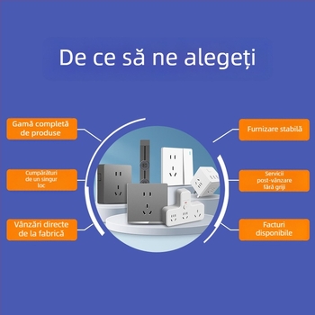 Panou priză de perete tip 86, seria Walnut Lever, lemn masiv nuc negru, manetă din cupru, 10A, 220V