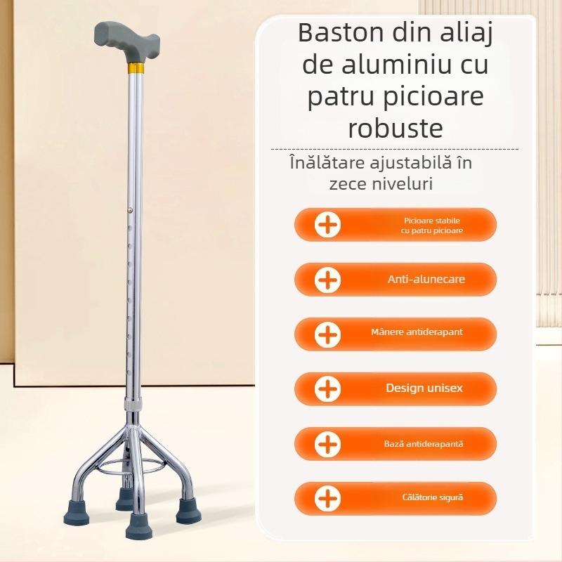 Bețe de drumeție din aliaj de aluminiu, variante: un picior, trei picioare sau patru picioare