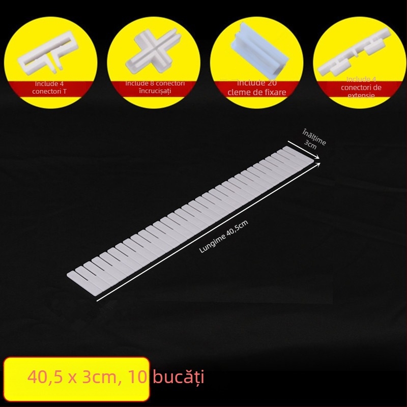Divider pentru sertare, îngroșat, stil simplu-modern, montaj pe podea, organizator cu 1 nivel