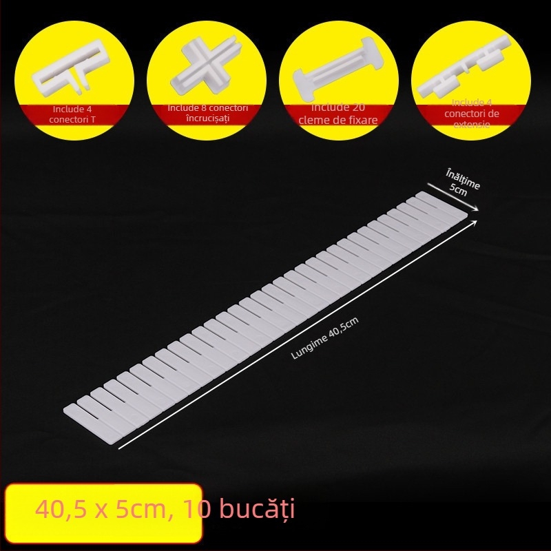 Divider pentru sertare, îngroșat, stil simplu-modern, montaj pe podea, organizator cu 1 nivel