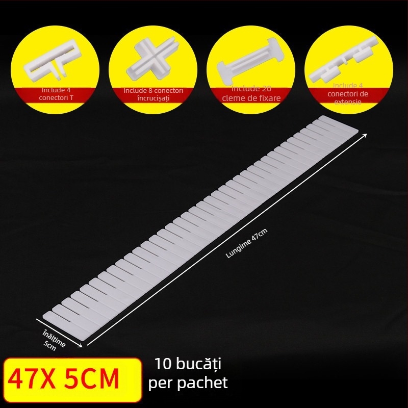 Divider pentru sertare, îngroșat, stil simplu-modern, montaj pe podea, organizator cu 1 nivel