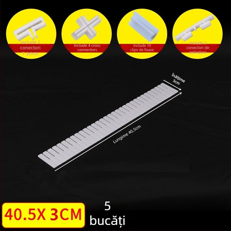 Divider pentru sertare, îngroșat, stil simplu-modern, montaj pe podea, organizator cu 1 nivel