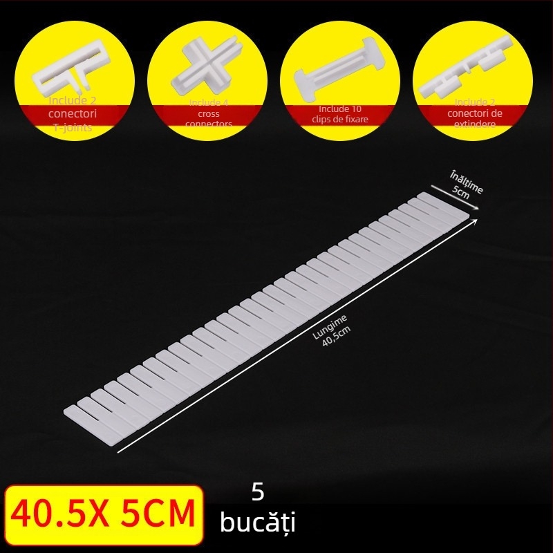 Divider pentru sertare, îngroșat, stil simplu-modern, montaj pe podea, organizator cu 1 nivel