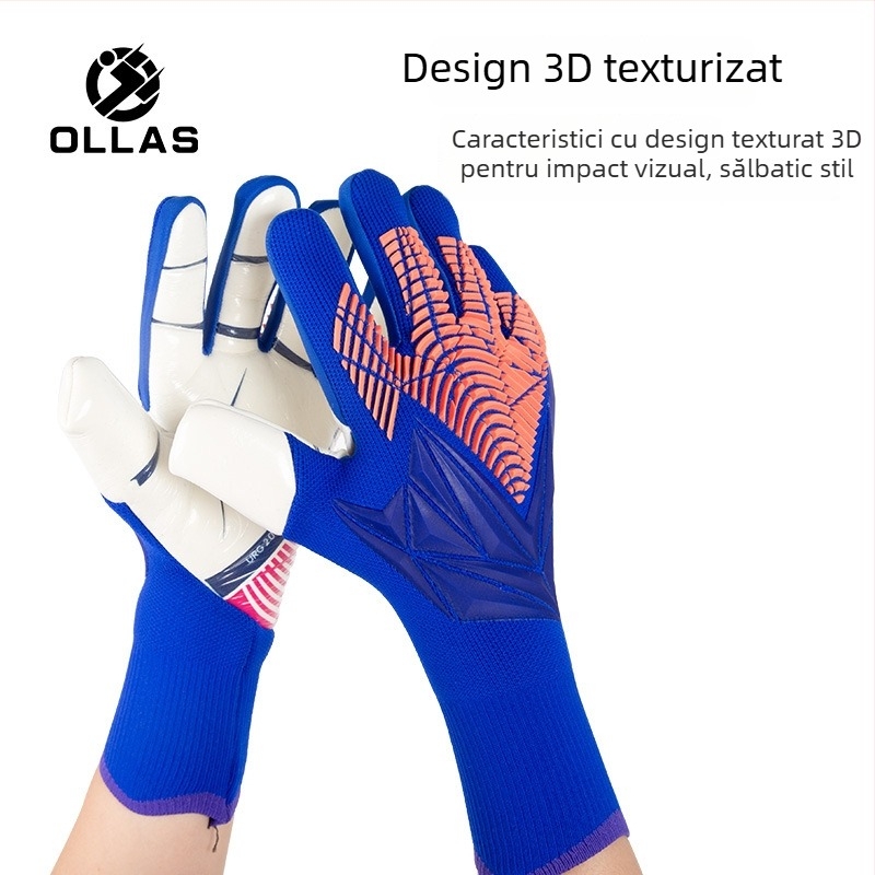Mănuși de portar din latex, Ollas, unisex, pentru fotbal