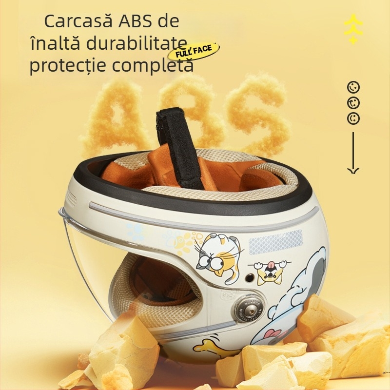 Cască pentru copii, Clasa A, pentru scuter, ABS, BYB/Yabiya BY-128, GB811-2022A