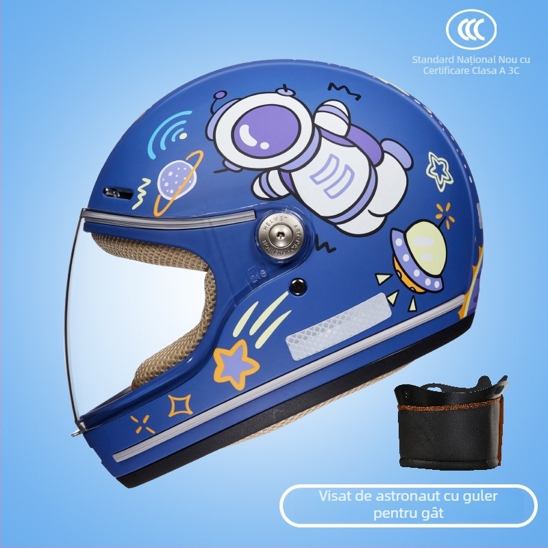 Cască pentru copii, Clasa A, pentru scuter, ABS, BYB/Yabiya BY-128, GB811-2022A