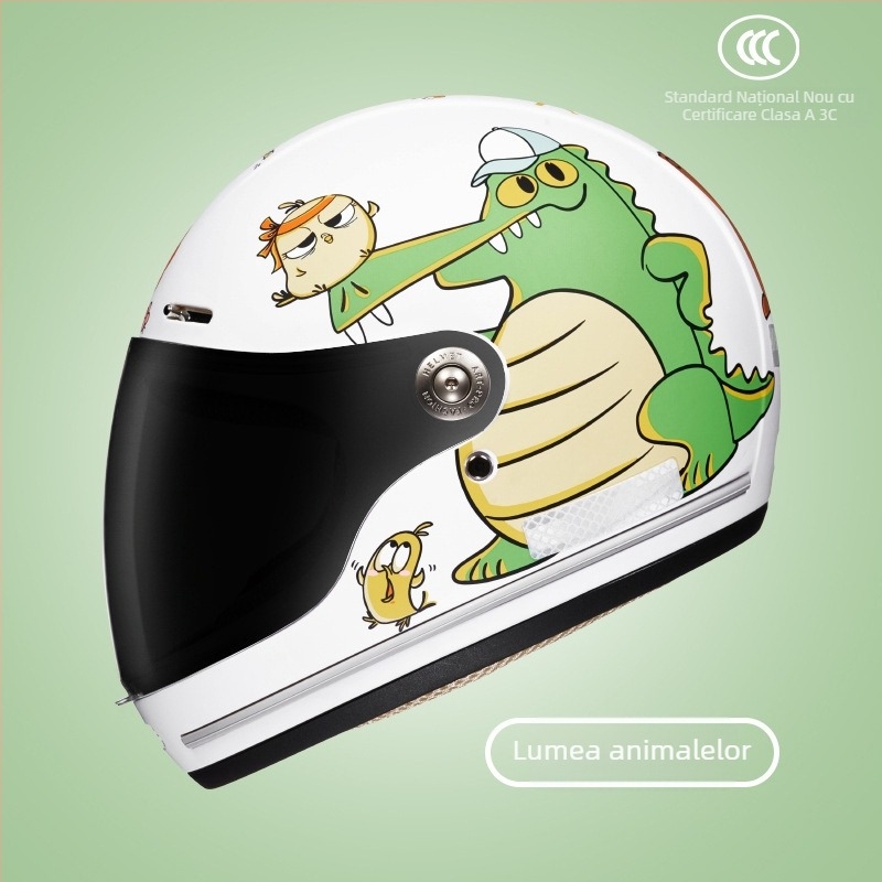 Cască pentru copii, Clasa A, pentru scuter, ABS, BYB/Yabiya BY-128, GB811-2022A