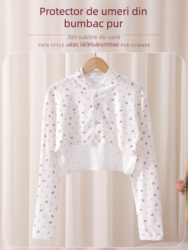 Protecții pentru umeri postpartum – 100% bumbac, subțiri, uscate și respirabile, pentru somn și alăptare într-o cameră cu aer condiționat