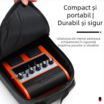 Geantă pentru pedala de efecte și difuzor Jam Buddy exclusive - portabilă; rezistentă la zgârieturi; compatibilitate universală