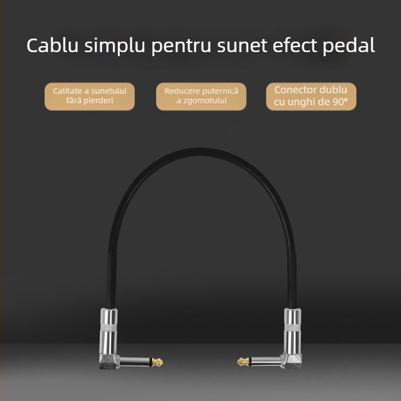 Cablu de conectare pentru chitară GT-90, izolație PVC, reducere a zgomotului, pentru instrumente muzicale