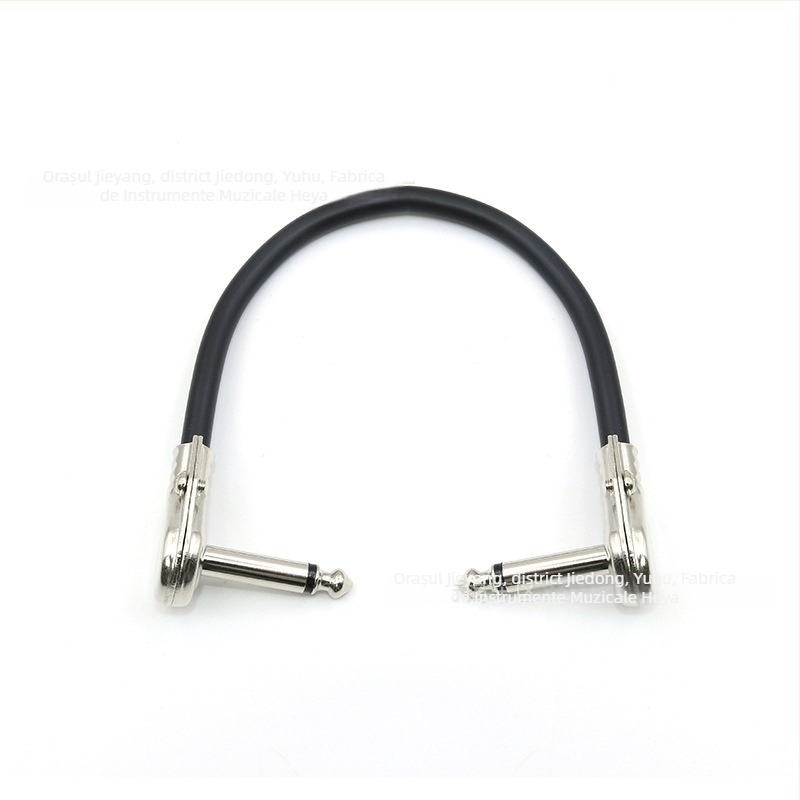 Cablu de efecte pentru chitară, jack 6,35 mm, cablu unic, reducere zgomot, PVC+ metal, model 002