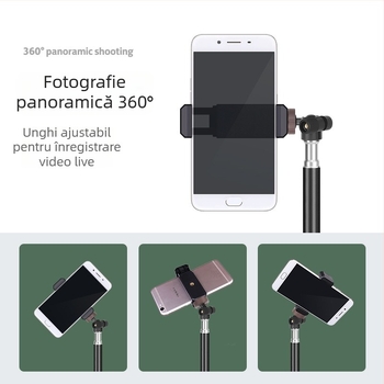 Trepied pentru telefon cu cap balon, 3 secțiuni, încărcare 2–5 kg, Dayleer Floor Stand