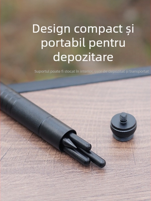 ISE MOUNT Suport lampă din aluminiu pentru exterior, cu trepied detașabil, pentru birou și podea