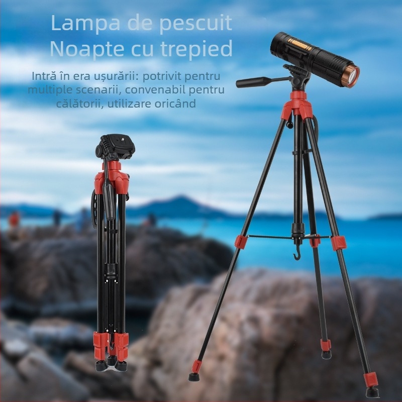 Trepied de cameră cu gimbal 3D, 3 secțiuni, aliaj de aluminiu, sarcină 2–5 kg, placă cu eliberare rapidă