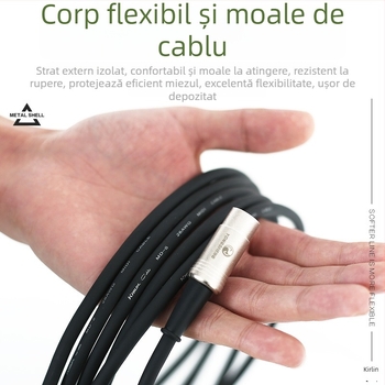 Cablu pentru instrumente muzicale KIRLIN MP-481PR/MP-482PR pentru chitară și conexiuni de microfon